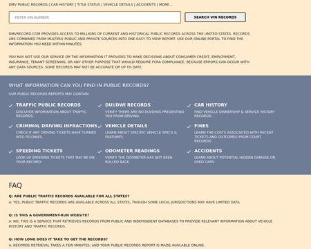 website thubmnail of DMVrecord.com