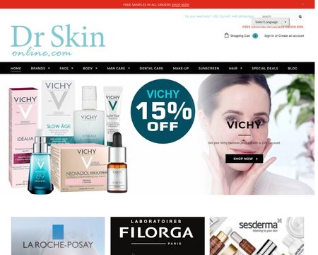website thubmnail of Dr. Skin Online