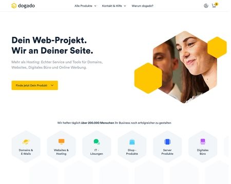 website thubmnail of Dogado GmbH