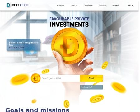 website thubmnail of Dogeclick.io