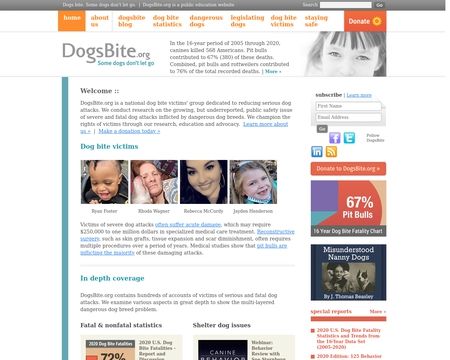 website thubmnail of DogsBite.org