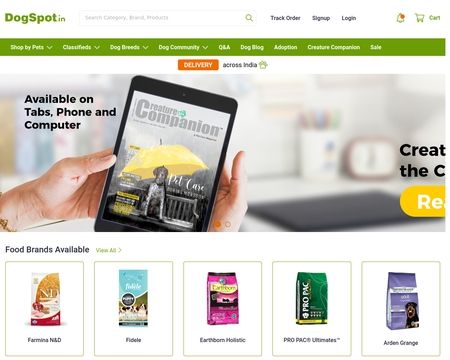 website thubmnail of DogSpot.in