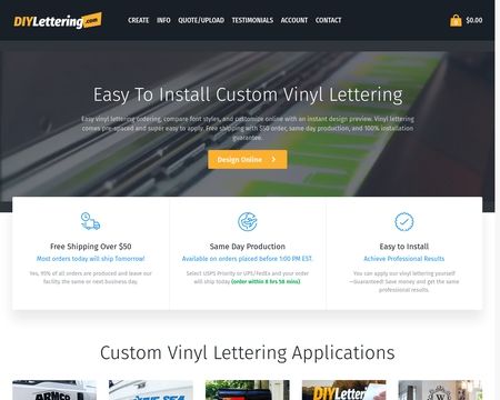 website thubmnail of DIY Lettering
