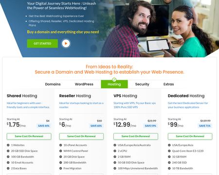 website thubmnail of Dollar2host Inc