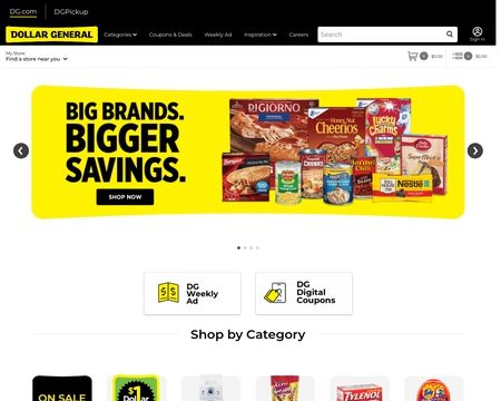 website thubmnail of Dollar General