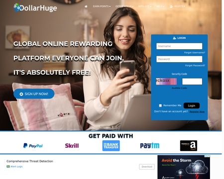 website thubmnail of Dollarhuge