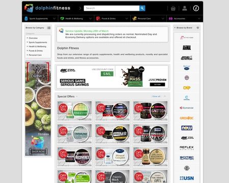 website thubmnail of Dolphin Fitness