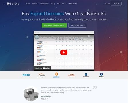website thubmnail of DomCop