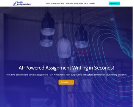 website thubmnail of Domyassignments.ai