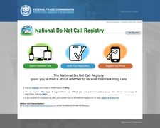 Donotcall.gov registration process screenshot