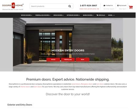 website thubmnail of Doors4Home