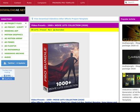 website thubmnail of Downloadae.net