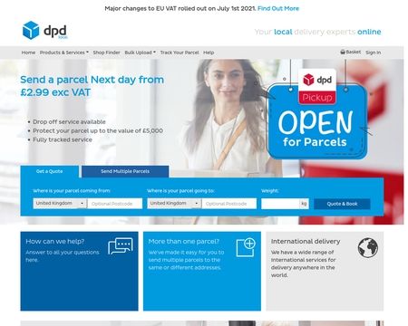 website thubmnail of DPD Local Online