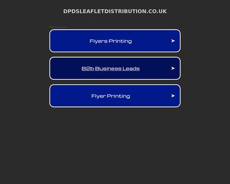 website thubmnail of Dpdsleafletdistribution.co.uk