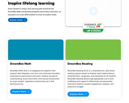 website thubmnail of DreamBox Learning