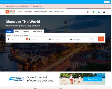 website thubmnail of DreamWorldTravel