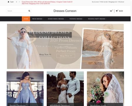 website thubmnail of DressComeOn.net