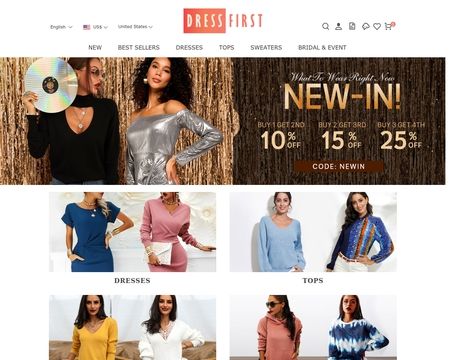 website thubmnail of Dress First
