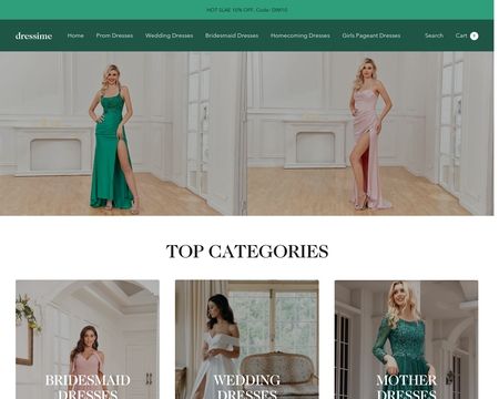 website thubmnail of Dressime