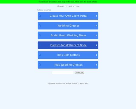 website thubmnail of DressTimes