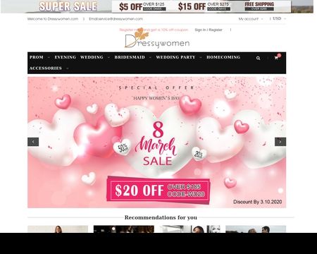 website thubmnail of DressyWomen