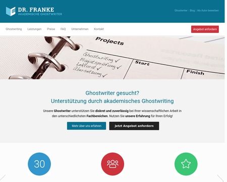 website thubmnail of Dr. Franke