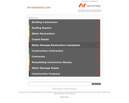 website thubmnail of Dri-restoration