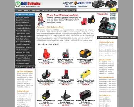website thubmnail of Drill Batteries