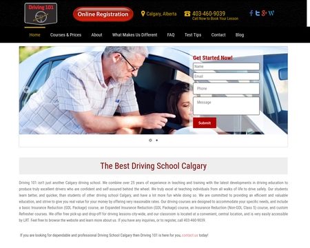 website thubmnail of Driving 101