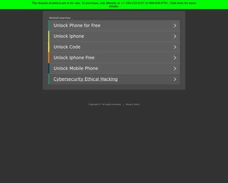 website thubmnail of Drunlock.net