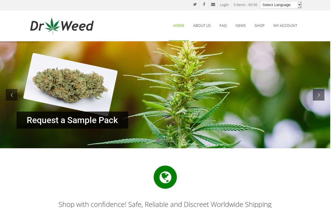 website thubmnail of Drweed.shop