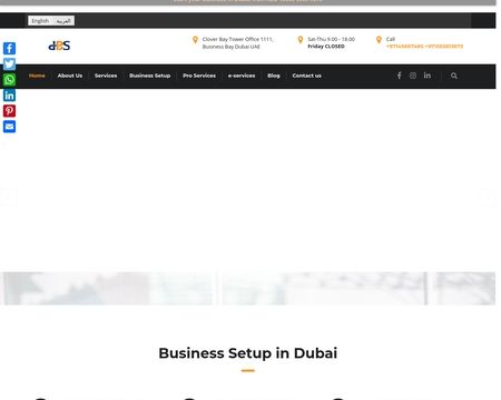 website thubmnail of Dubaibusinessservices