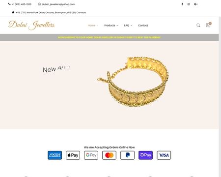 website thubmnail of Dubaijewellers.ca