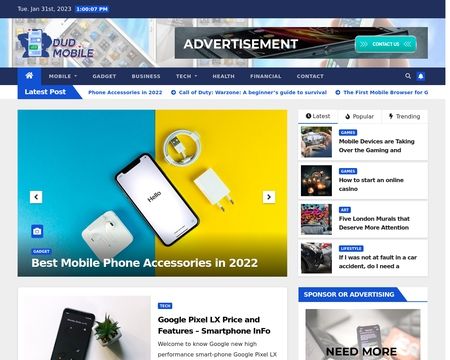 website thubmnail of Dudmobile