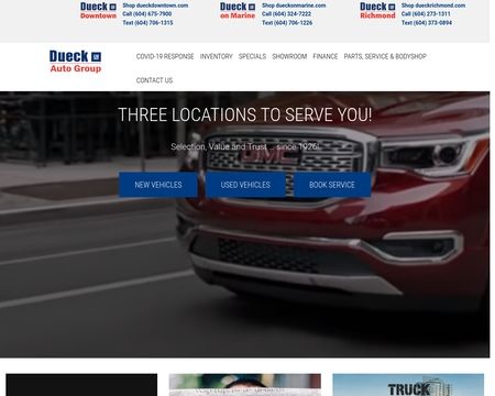 website thubmnail of Dueck Auto Group
