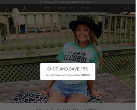 website thubmnail of Dumb Blonde Boutique