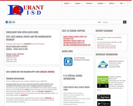 website thubmnail of DurantISD