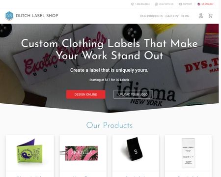 website thubmnail of Dutch Label Shop