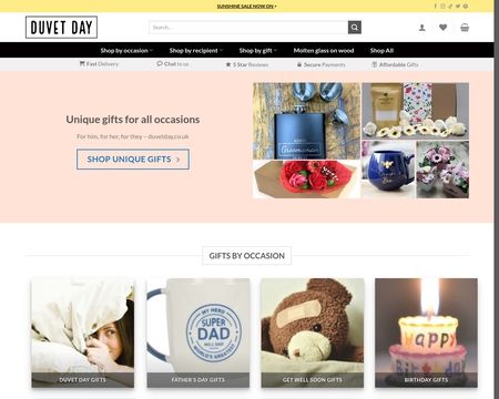 website thubmnail of Duvetday.co.uk