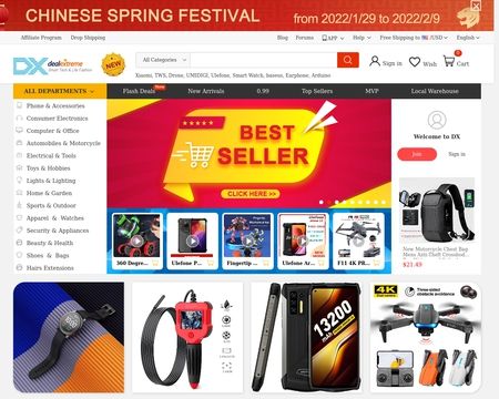website thubmnail of DealeXtreme