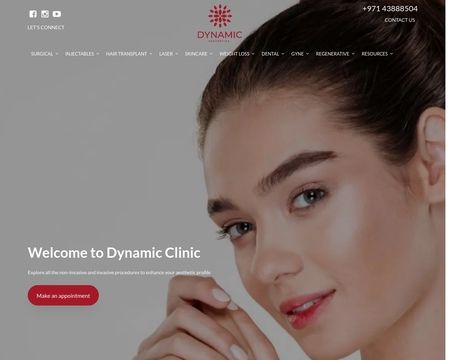 website thubmnail of Dynamicaestheticlinic.ae