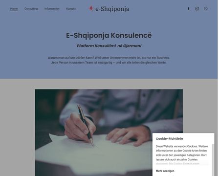 website thubmnail of E-shqiponja