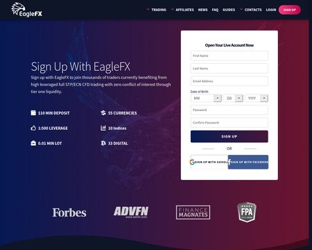 website thubmnail of EagleFX