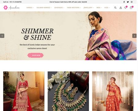 website thubmnail of Eanythingindian