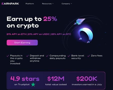 website thubmnail of Earnpark