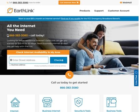 website thubmnail of Earthlink