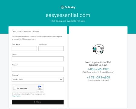 website thubmnail of EasyEssential