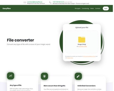 website thubmnail of Easyfiles.io