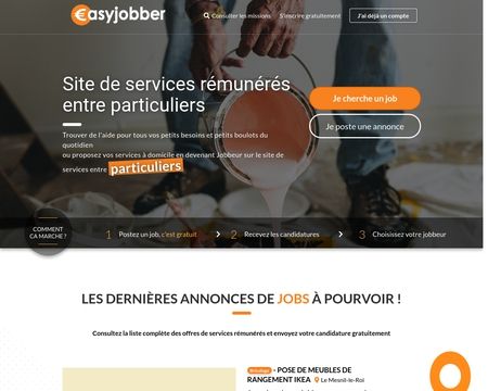website thubmnail of Easyjobber