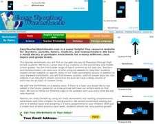 Thumbnail of Easy Teacher Worksheets